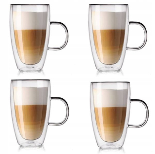 JANKNG poháre na kávu a čaj 450 ml 4 ks.